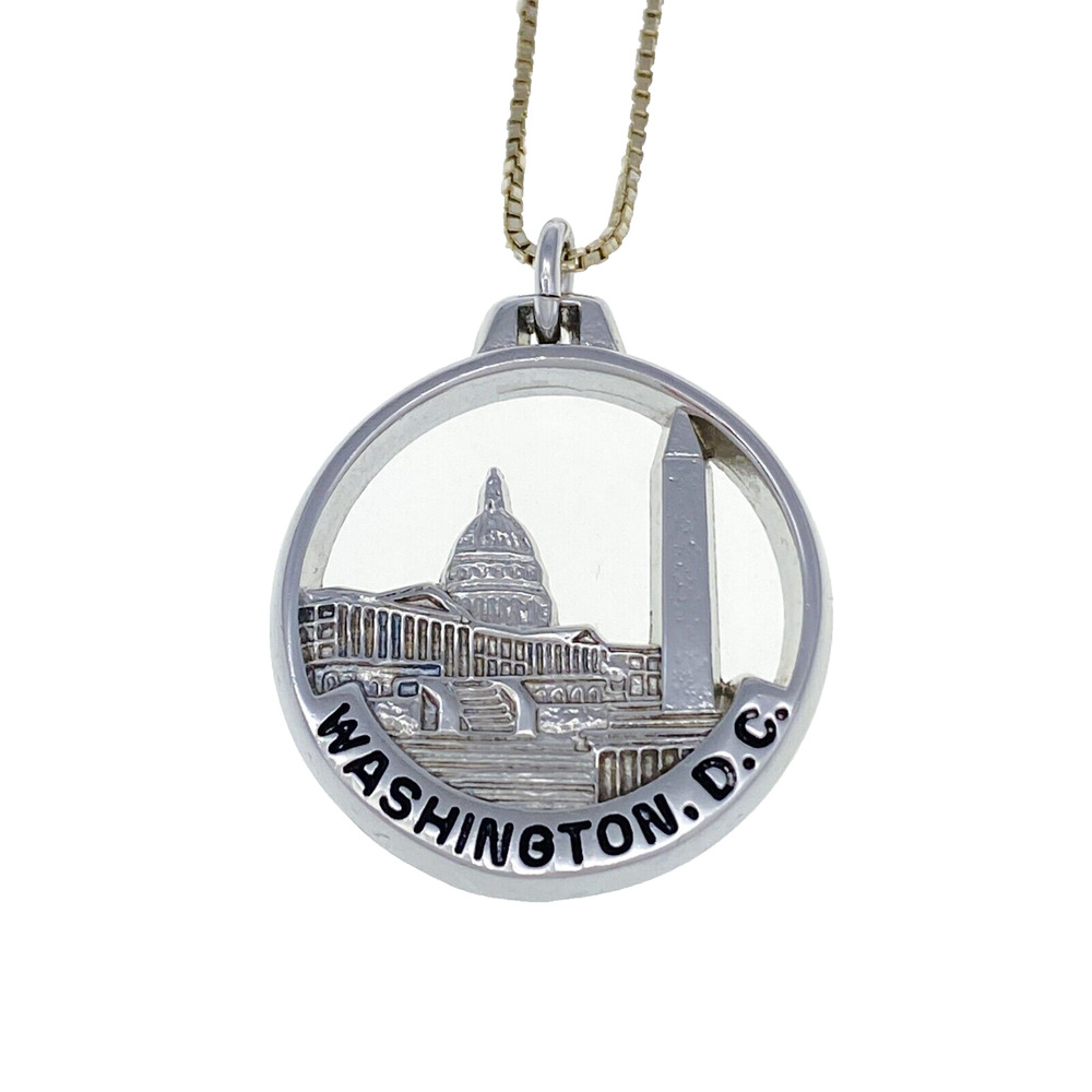 Washington DC Monument Capital | Pendant ONLY | Sterling Silver 925